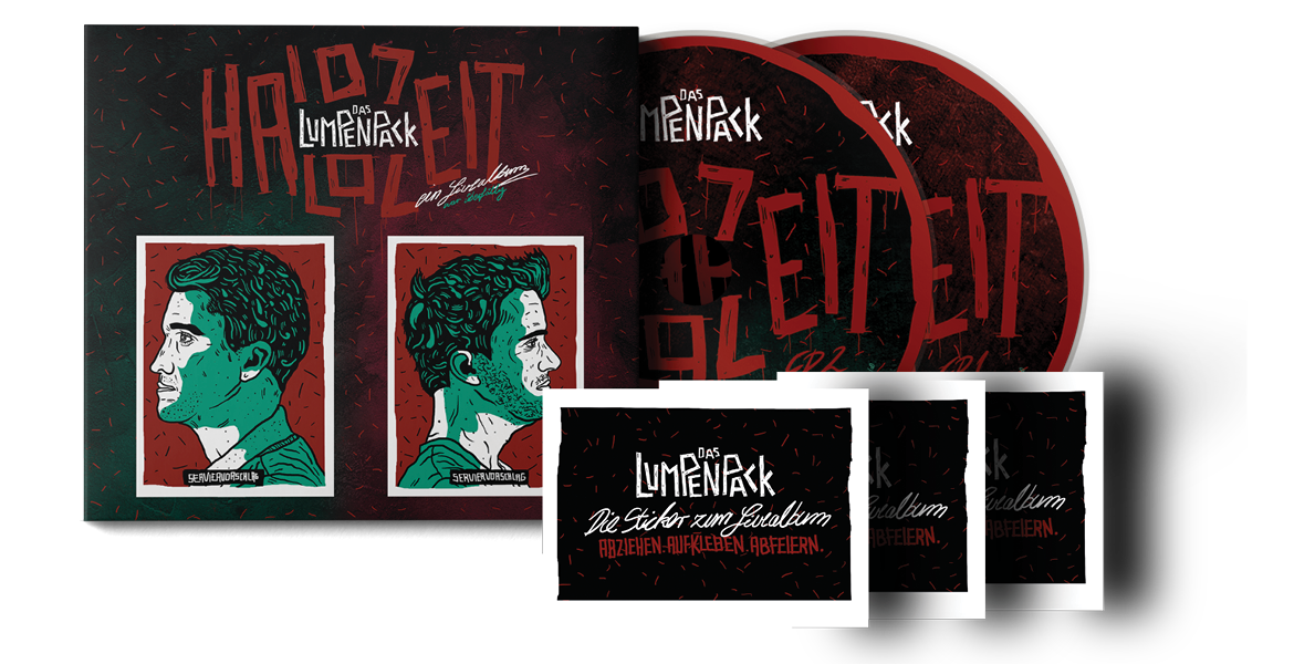 Halbzeit, 2 CDs im Digipack mit drei Stickerpacks